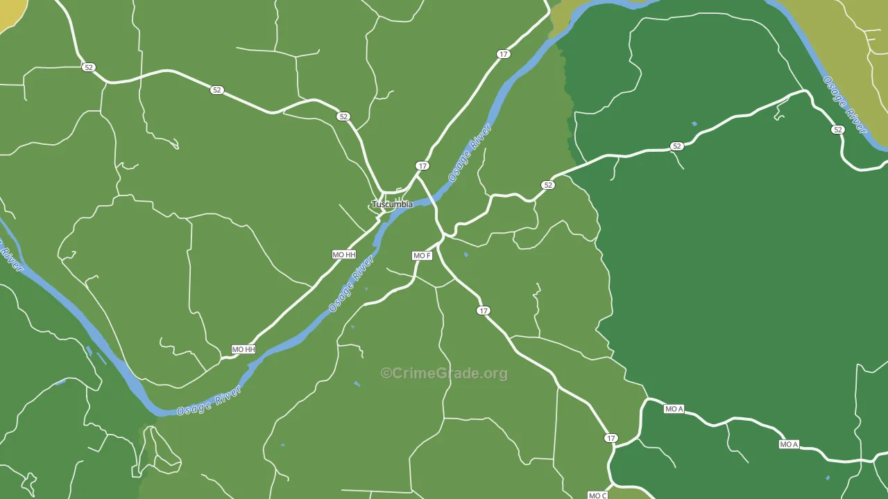 65082, MO Map of Vehicle Theft Rates