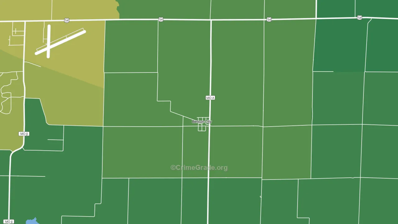 65232, MO Map of Vehicle Theft Rates