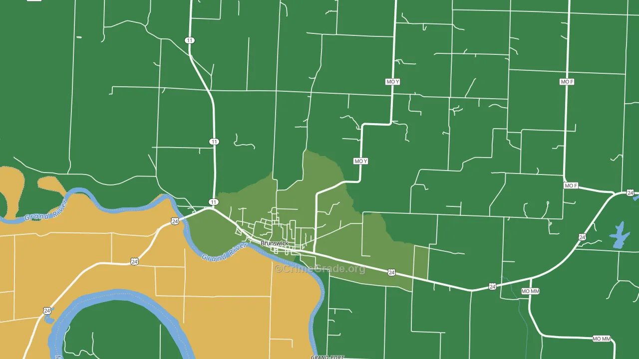 65236, MO Map of Vehicle Theft Rates