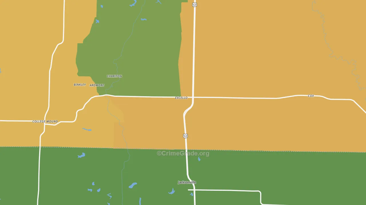 65247, MO Map of Vehicle Theft Rates