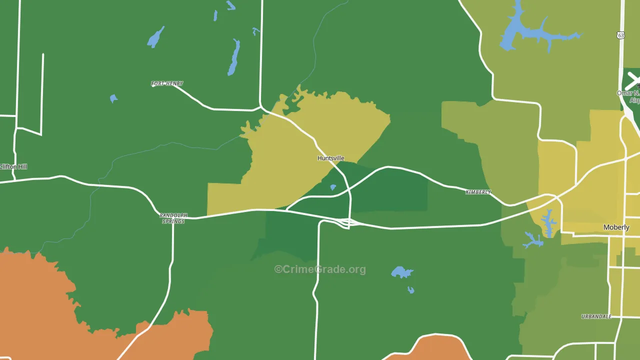 65259, MO Map of Vehicle Theft Rates