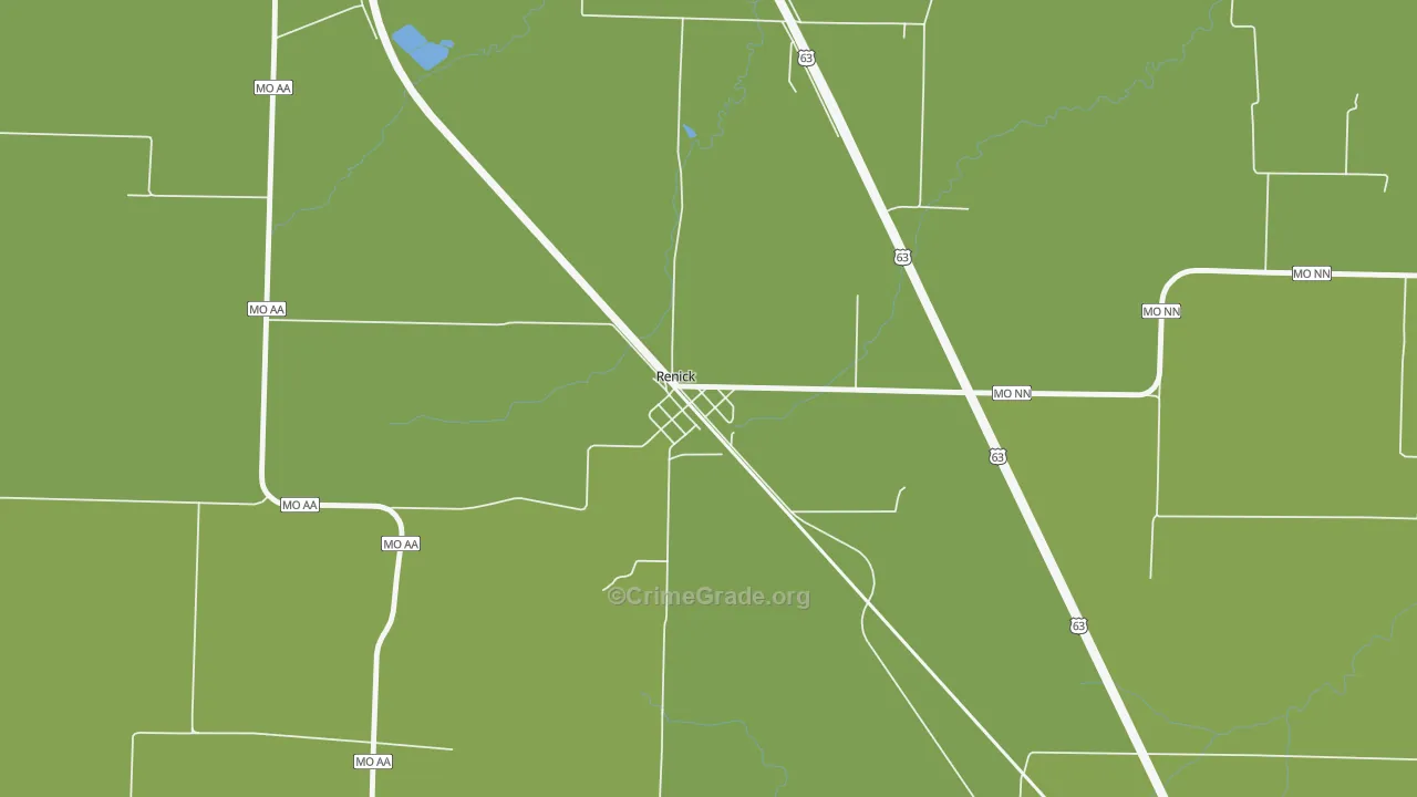 65278, MO Map of Vehicle Theft Rates