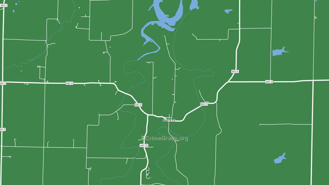 65282, MO Map of Vehicle Theft Rates
