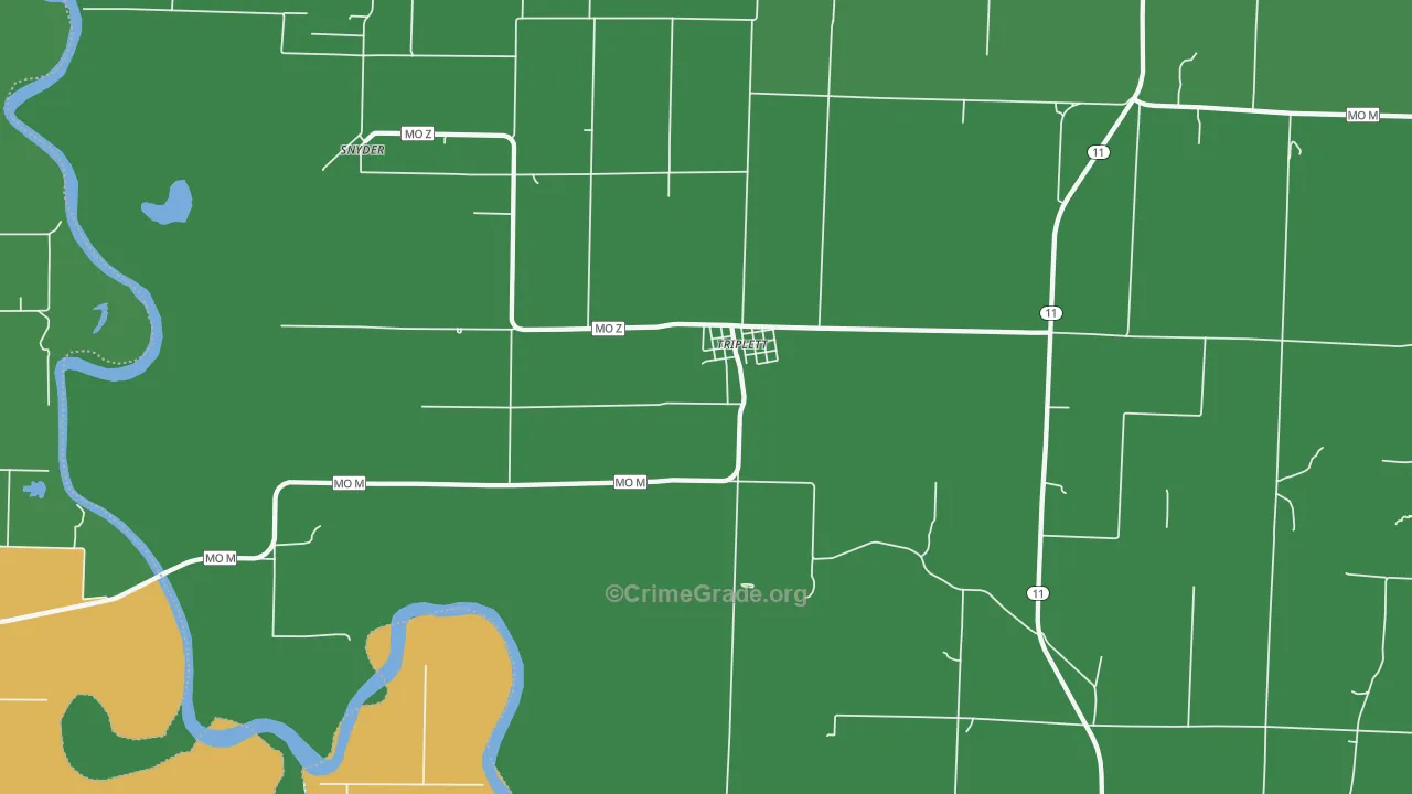 65286, MO Map of Vehicle Theft Rates