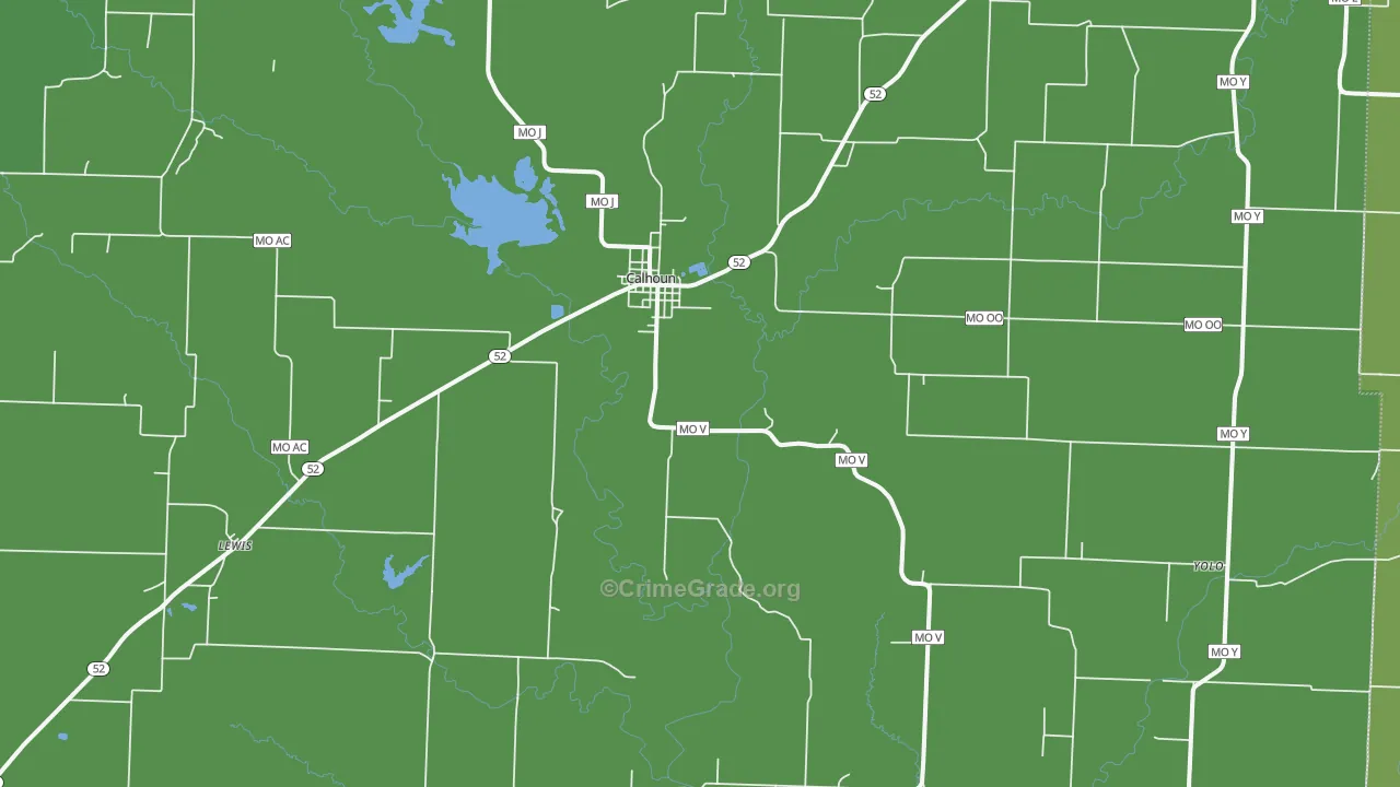 65323, MO Map of Vehicle Theft Rates