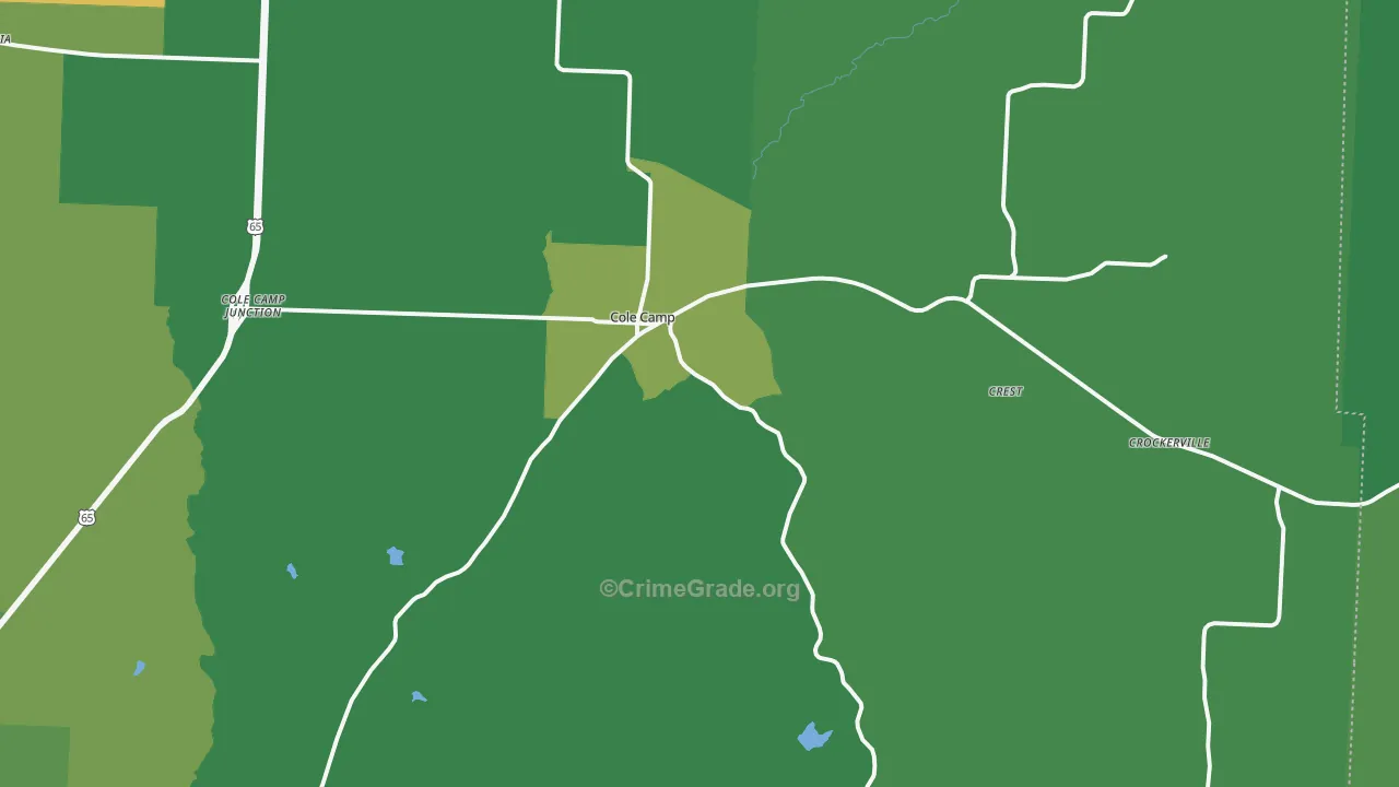 65325, MO Map of Vehicle Theft Rates