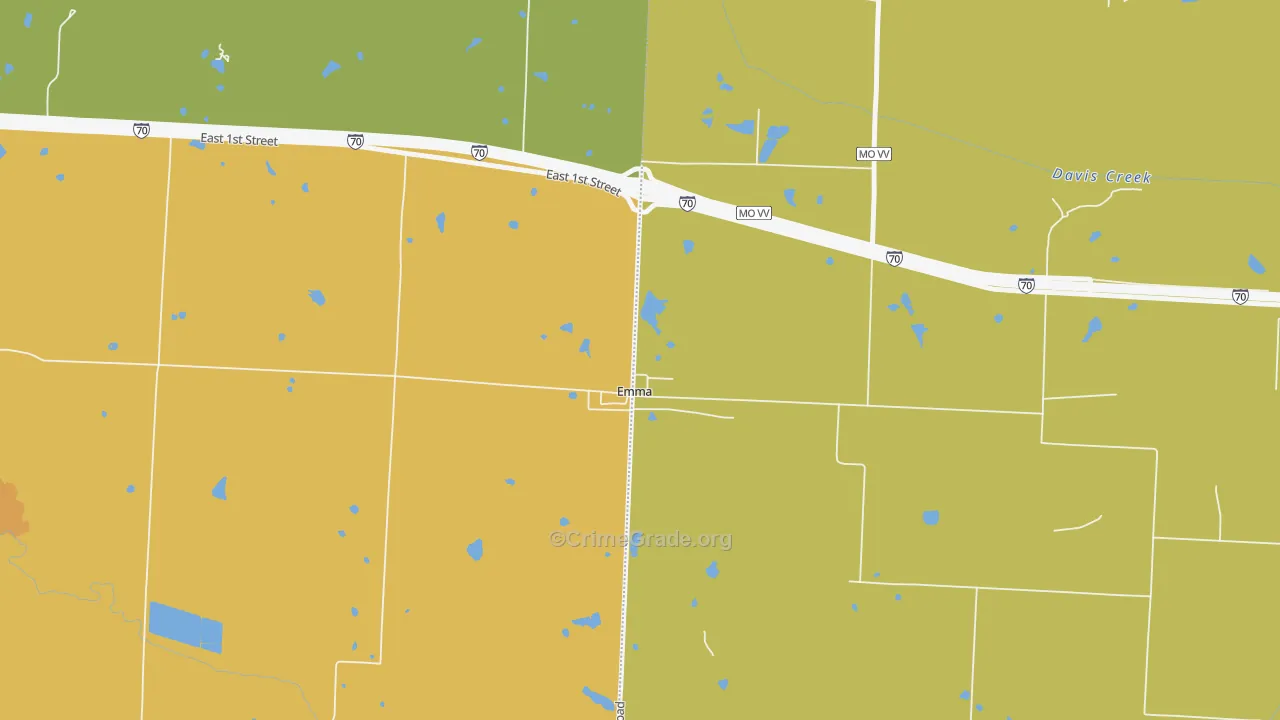 65327, MO Map of Vehicle Theft Rates