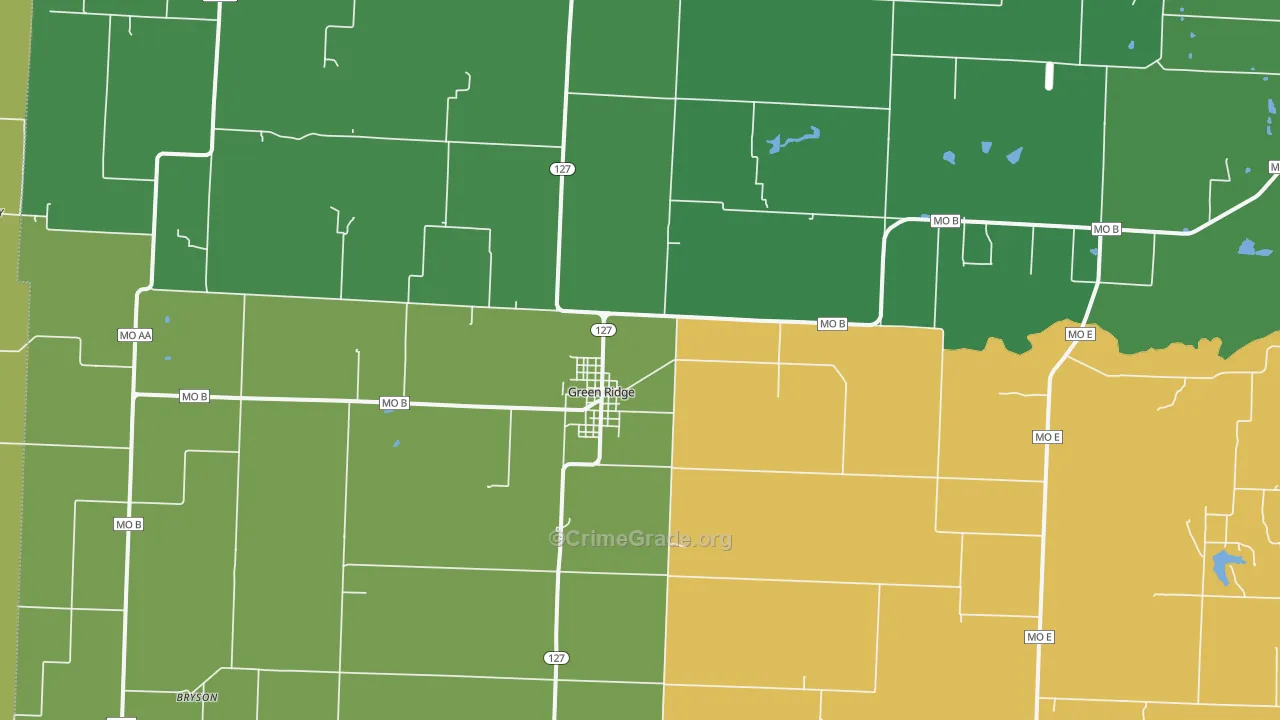 65332, MO Map of Vehicle Theft Rates