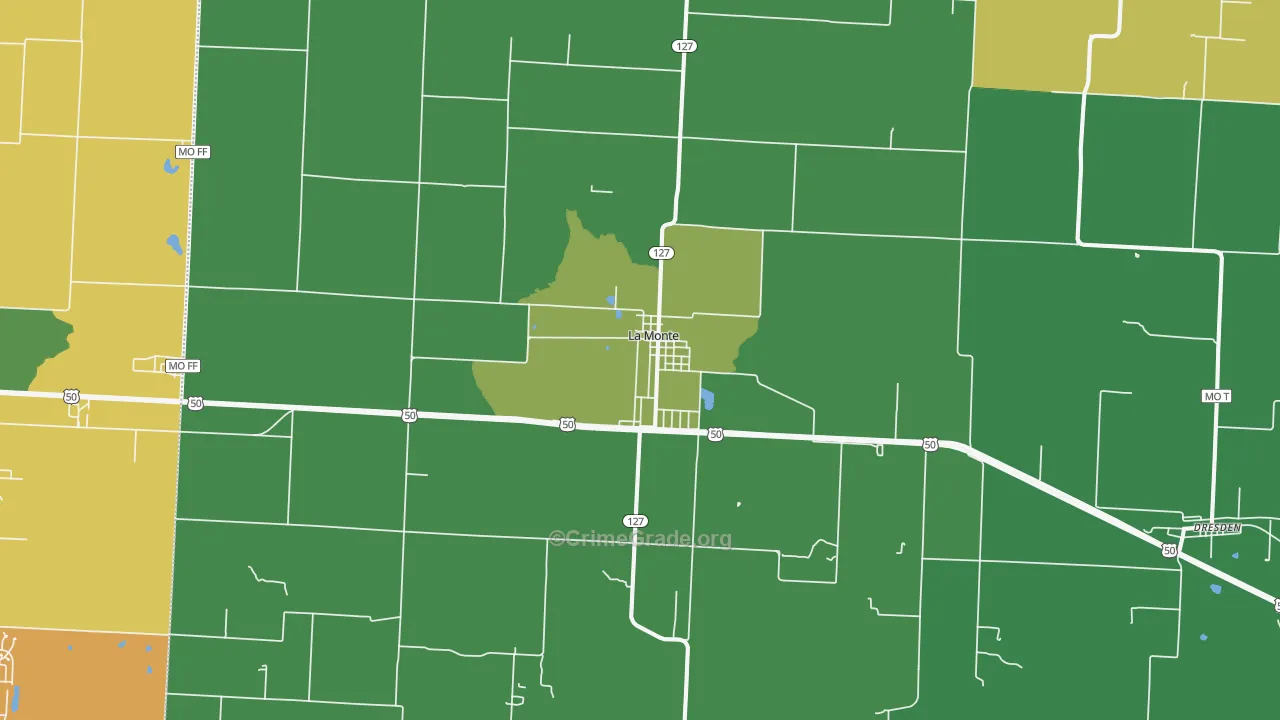 65337, MO Map of Vehicle Theft Rates