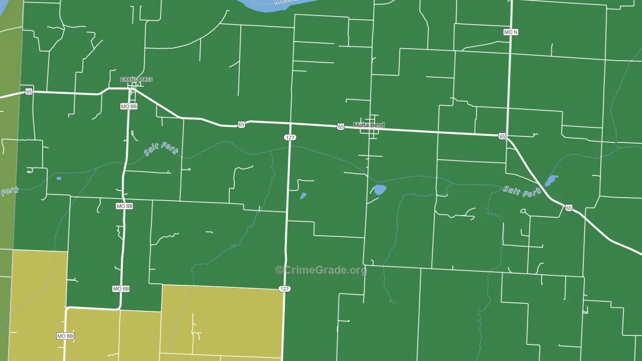 65339, MO Map of Vehicle Theft Rates