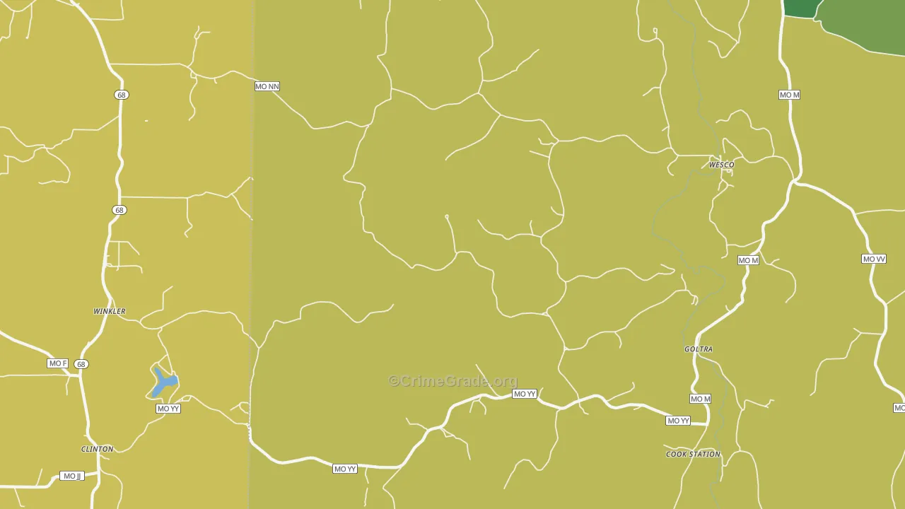 65449, MO Map of Vehicle Theft Rates