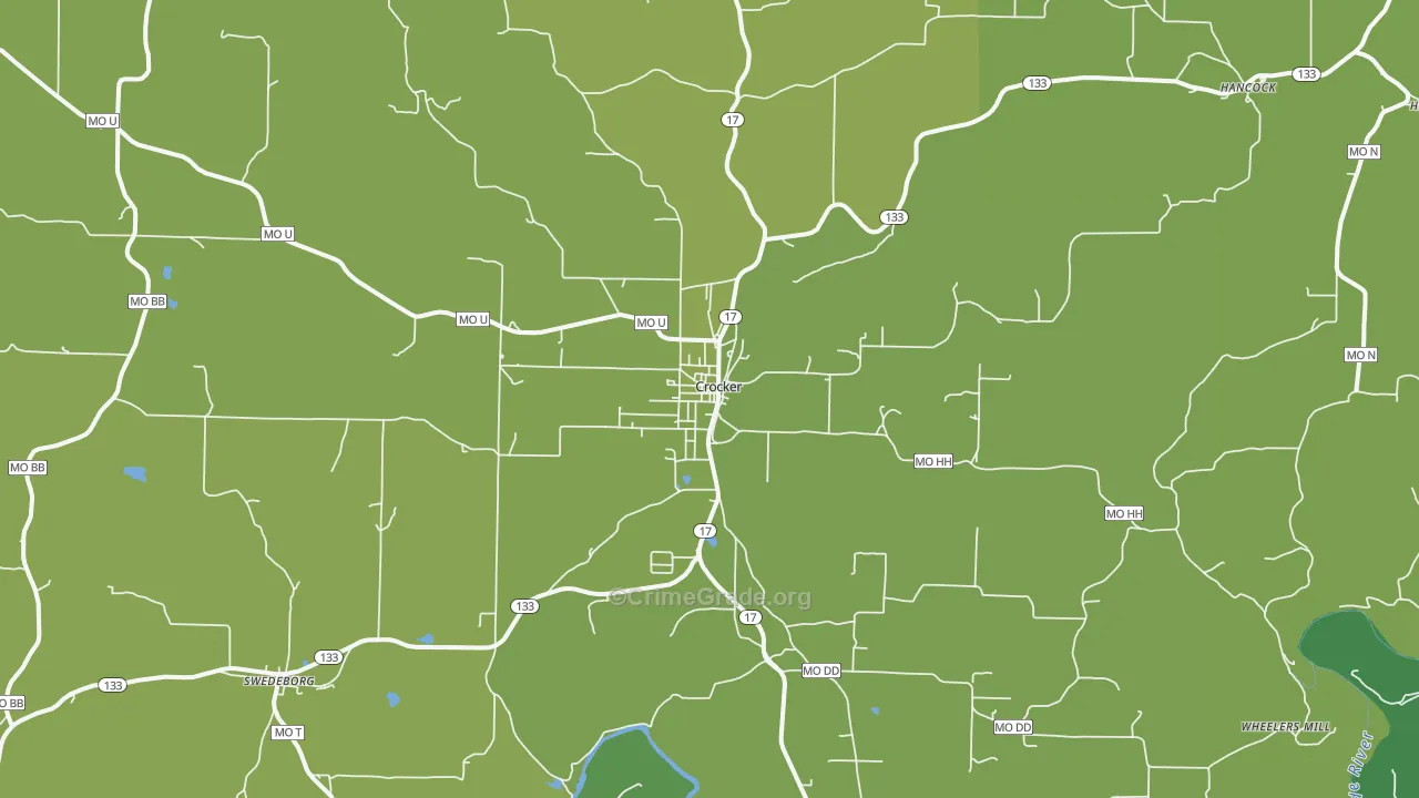65452, MO Map of Vehicle Theft Rates