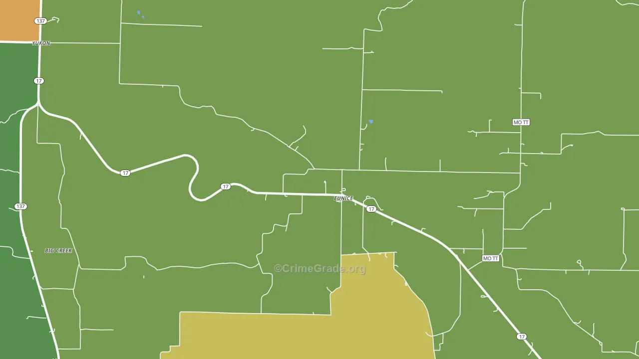 65468, MO Map of Vehicle Theft Rates