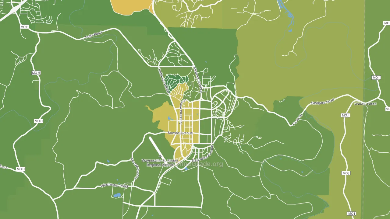 65473, MO Map of Vehicle Theft Rates