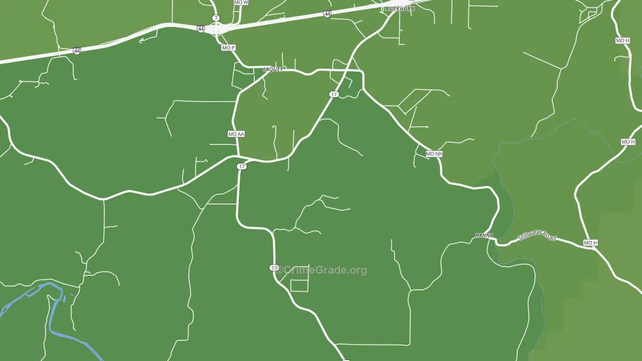 65534, MO Map of Vehicle Theft Rates