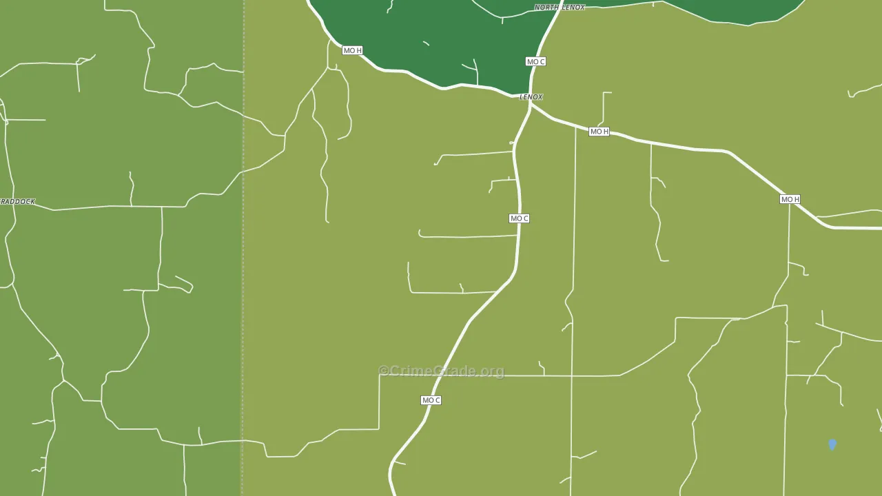65541, MO Map of Vehicle Theft Rates