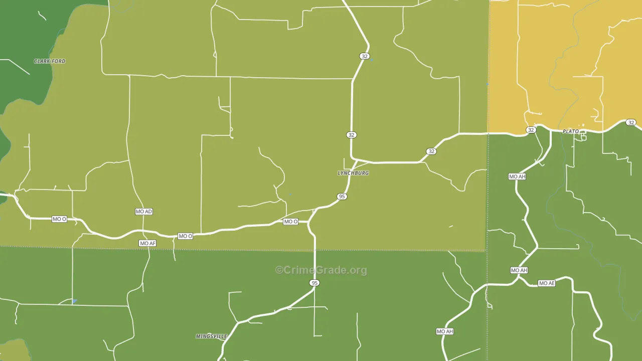 65543, MO Map of Vehicle Theft Rates