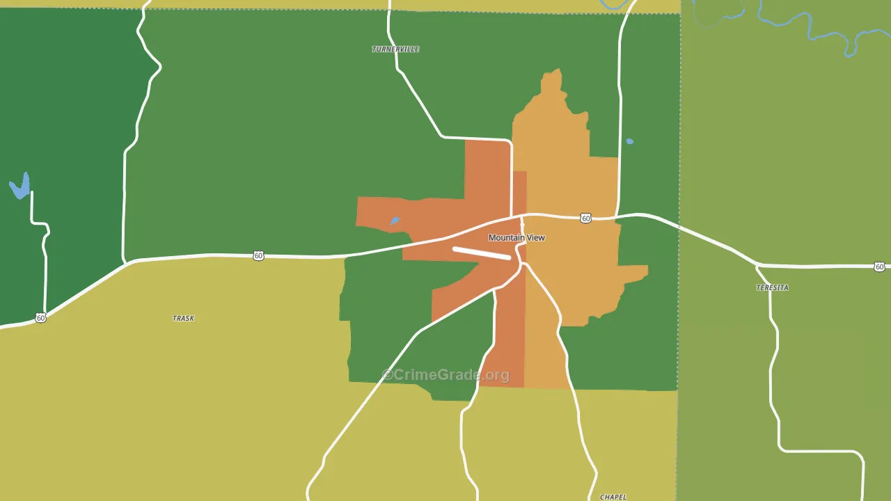 65548, MO Map of Vehicle Theft Rates