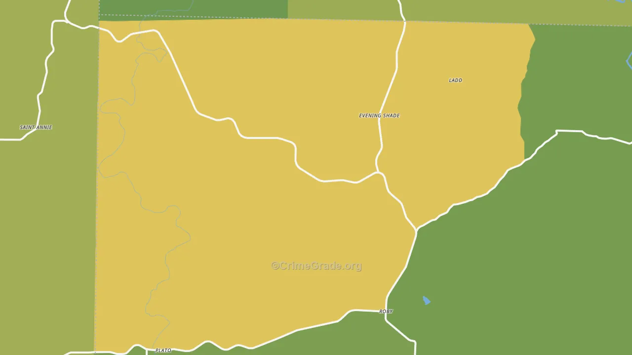 65552, MO Map of Vehicle Theft Rates