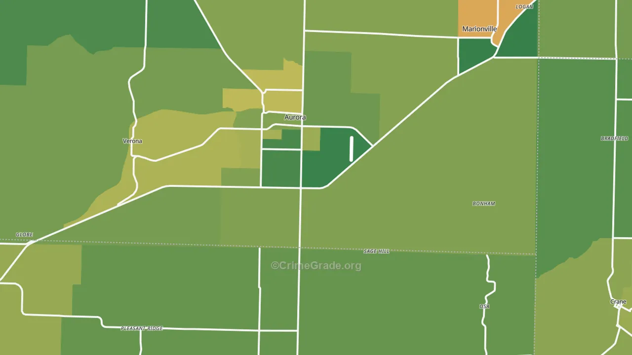 65605, MO Map of Vehicle Theft Rates