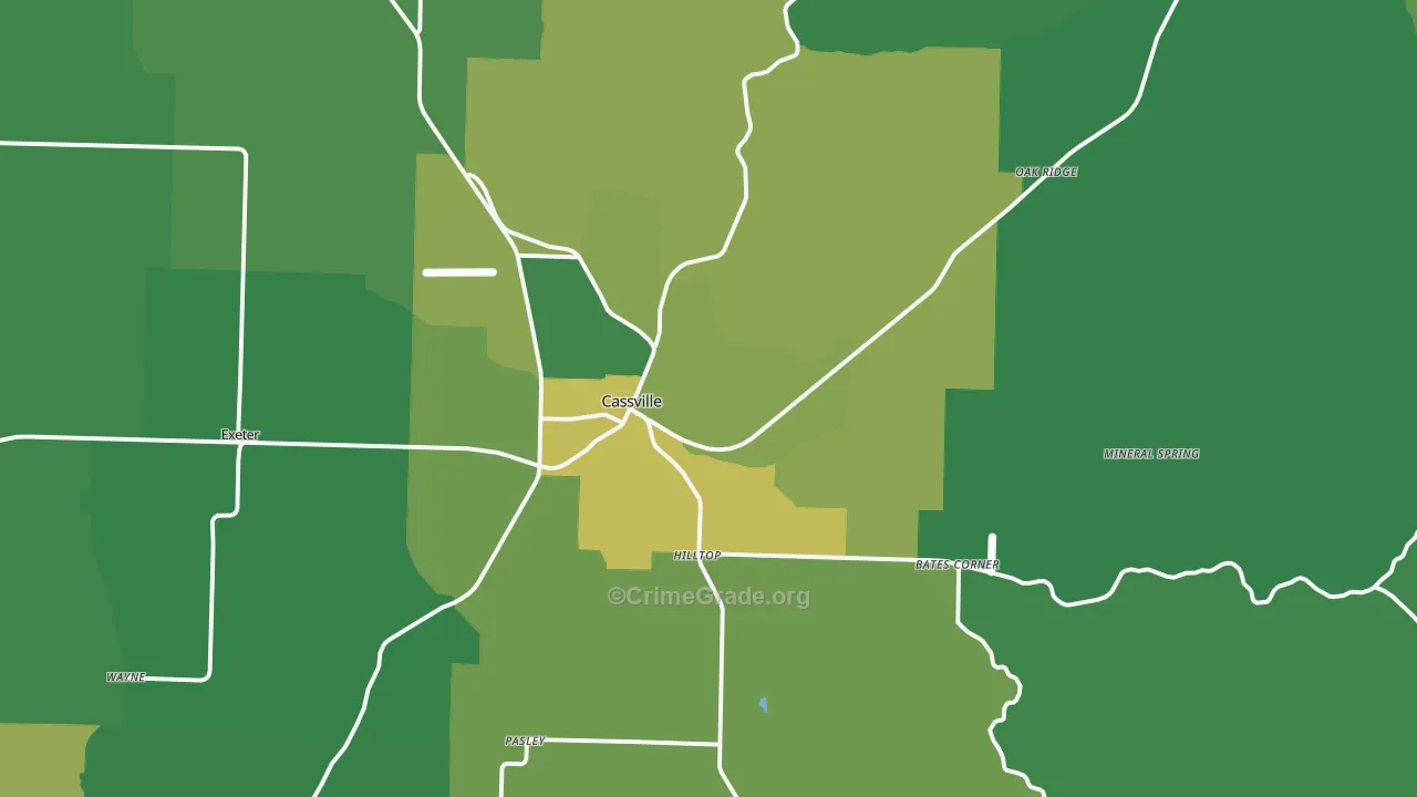 65625, MO Map of Vehicle Theft Rates