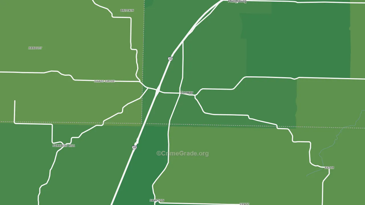 65632, MO Map of Vehicle Theft Rates