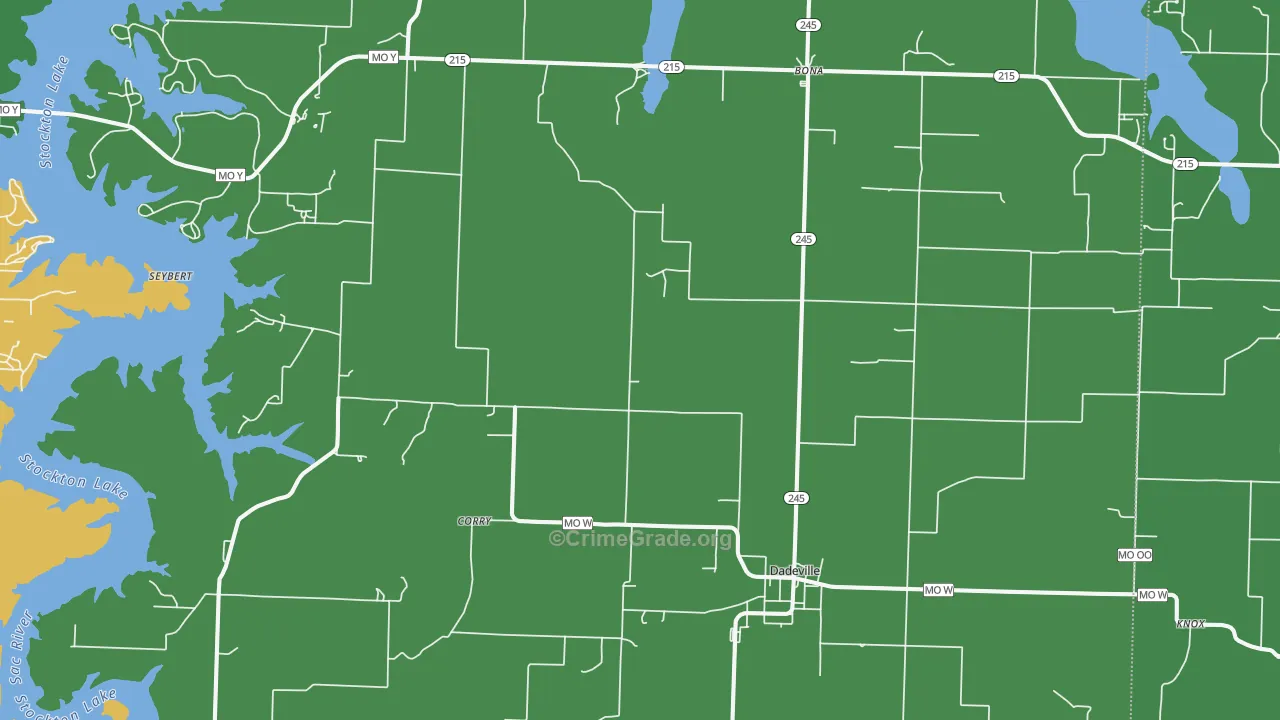 65635, MO Map of Vehicle Theft Rates