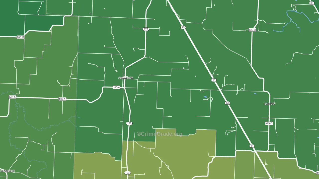 65640, MO Map of Vehicle Theft Rates