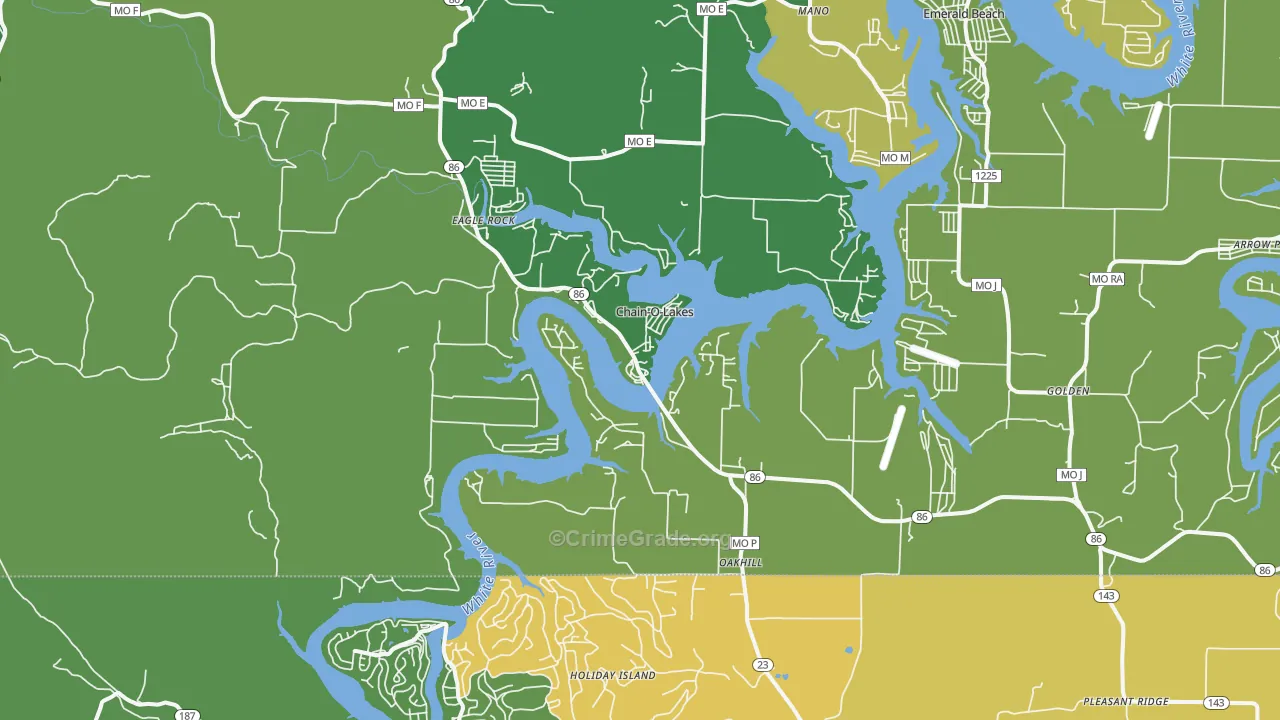 65641, MO Map of Vehicle Theft Rates