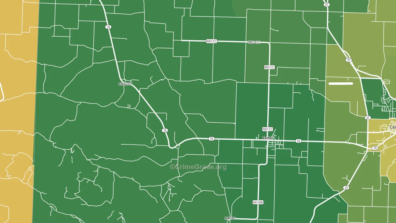 65647, MO Map of Vehicle Theft Rates