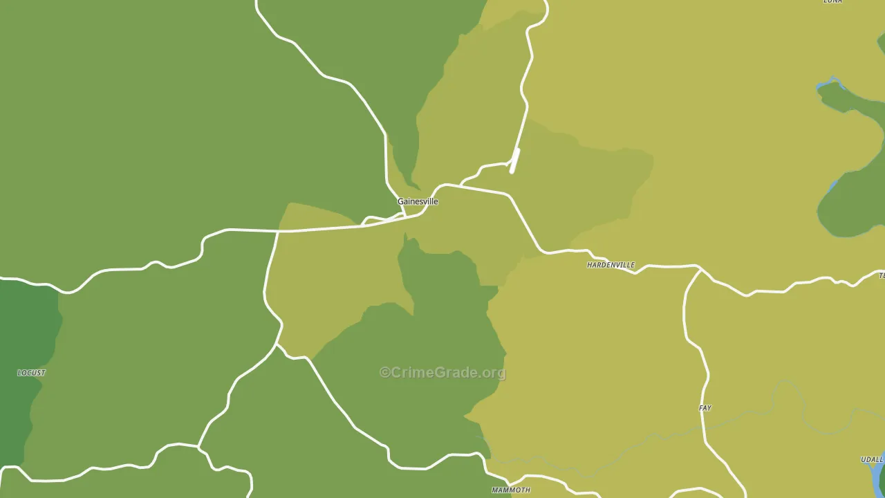 65655, MO Map of Vehicle Theft Rates
