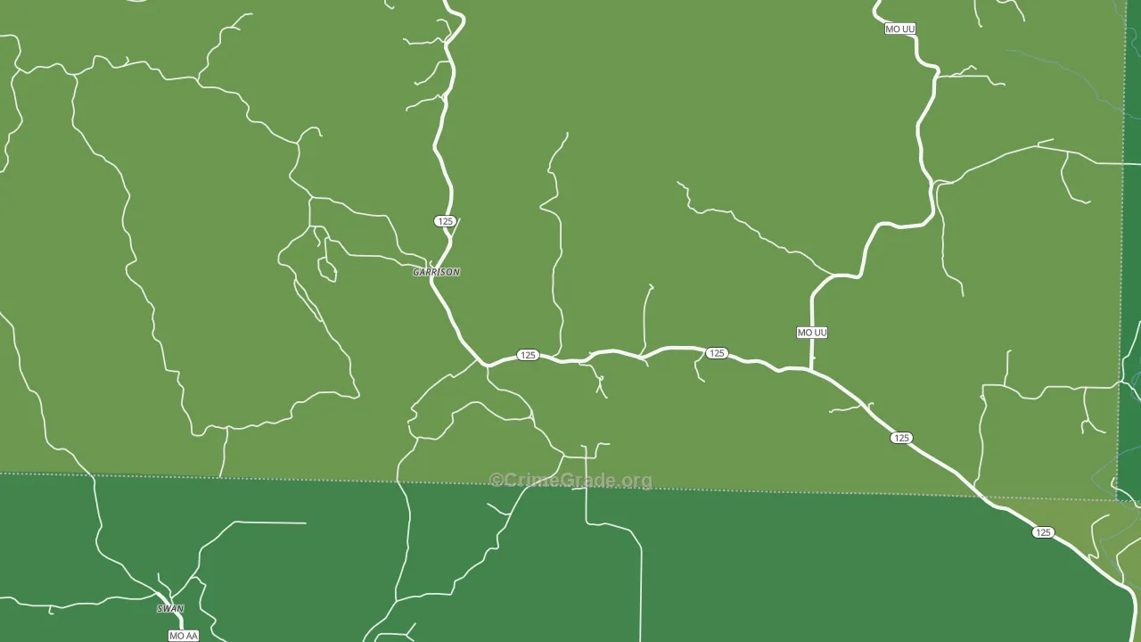 65657, MO Map of Vehicle Theft Rates
