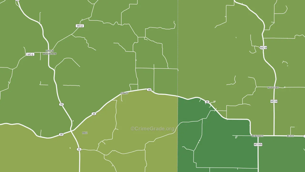 65660, MO Map of Vehicle Theft Rates