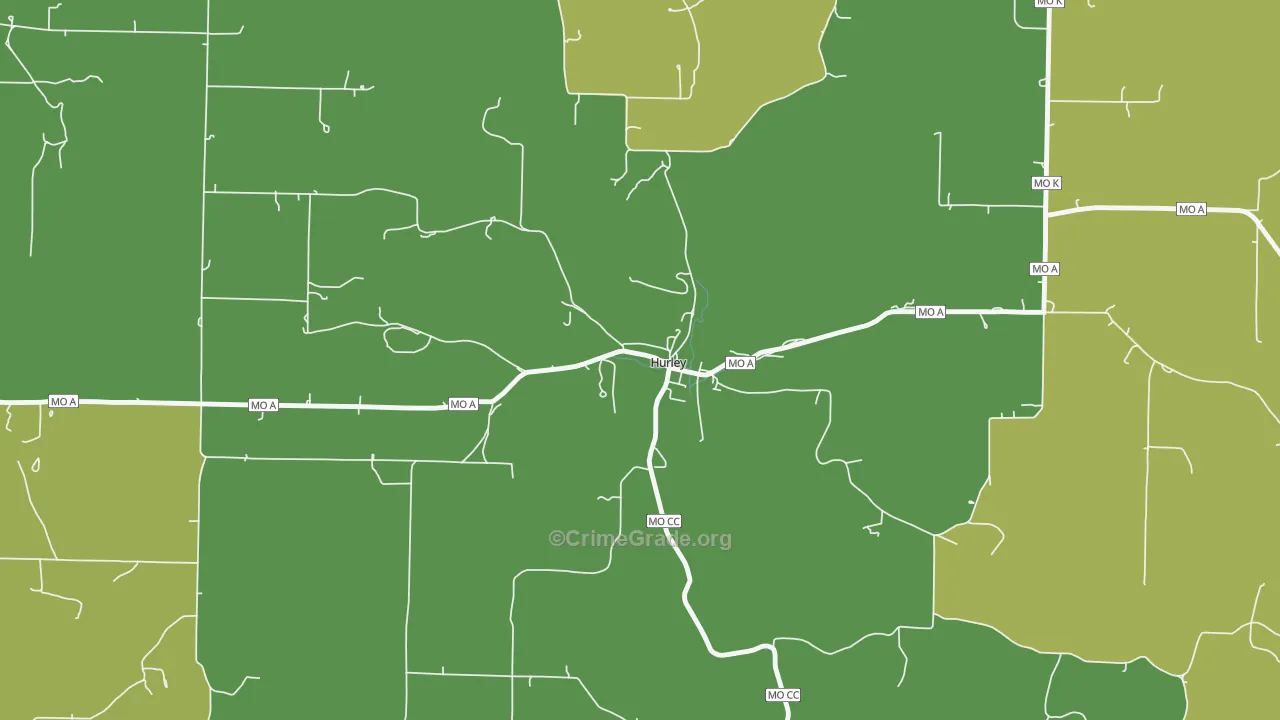 65675, MO Map of Vehicle Theft Rates