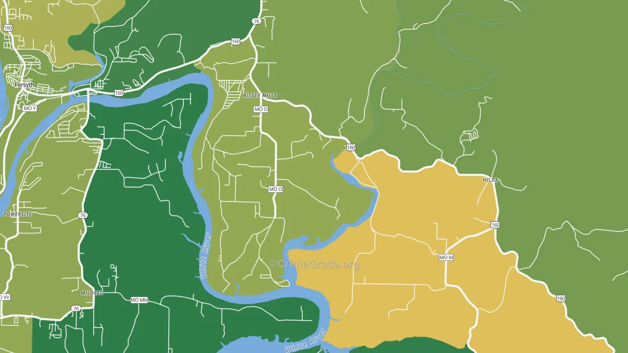 65680, MO Map of Vehicle Theft Rates
