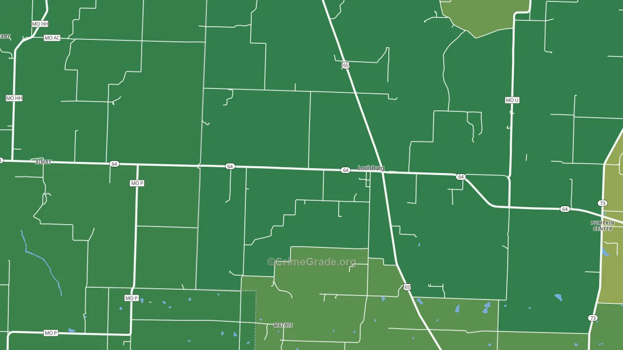 65685, MO Map of Vehicle Theft Rates