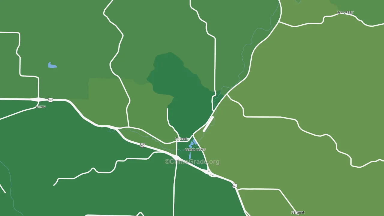 65689, MO Map of Vehicle Theft Rates