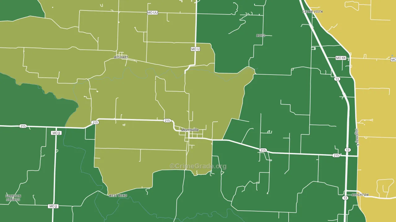 65710, MO Map of Vehicle Theft Rates