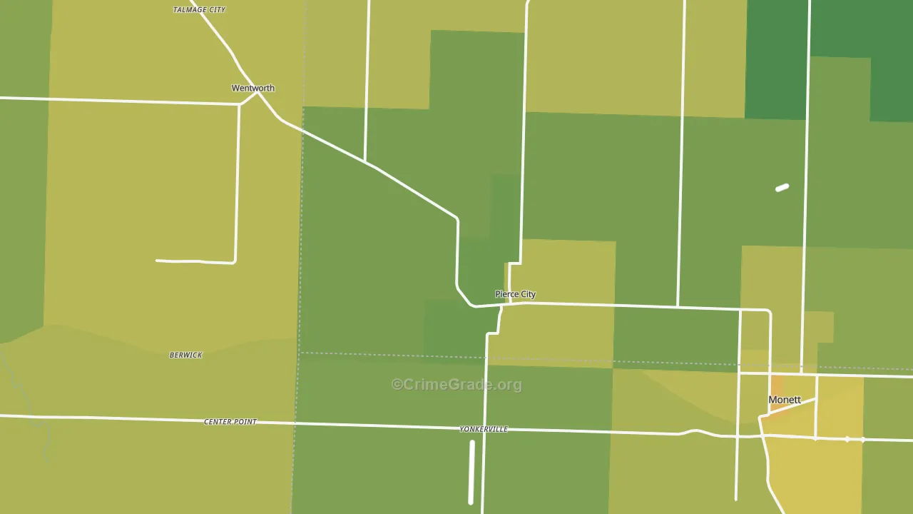 65723, MO Map of Vehicle Theft Rates