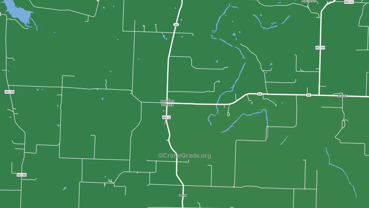 65727, MO Map of Vehicle Theft Rates