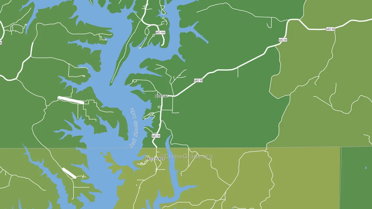 65729, MO Map of Vehicle Theft Rates