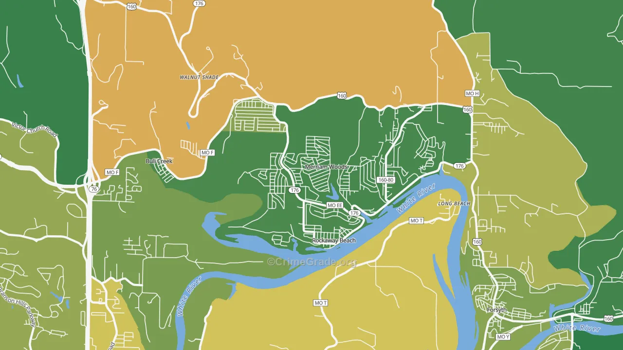 65740, MO Map of Vehicle Theft Rates