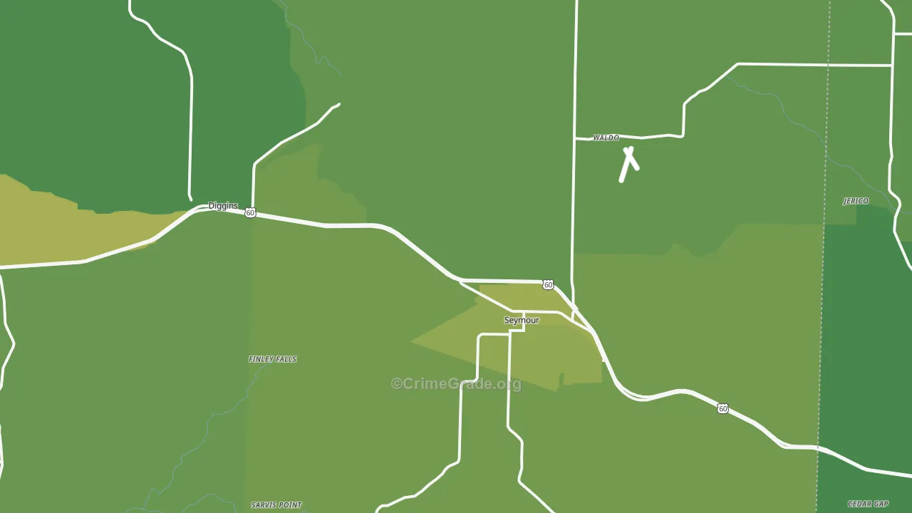 65746, MO Map of Vehicle Theft Rates