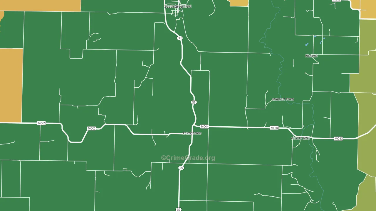 65752, MO Map of Vehicle Theft Rates