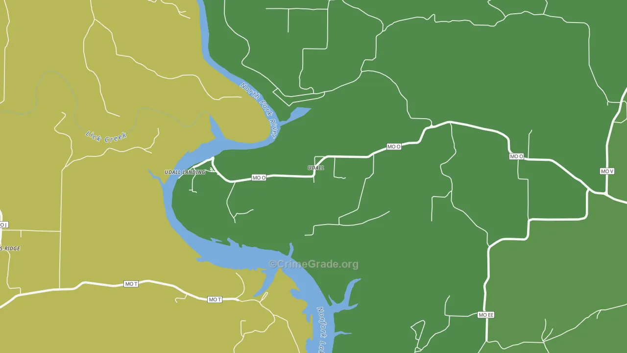 65766, MO Map of Vehicle Theft Rates