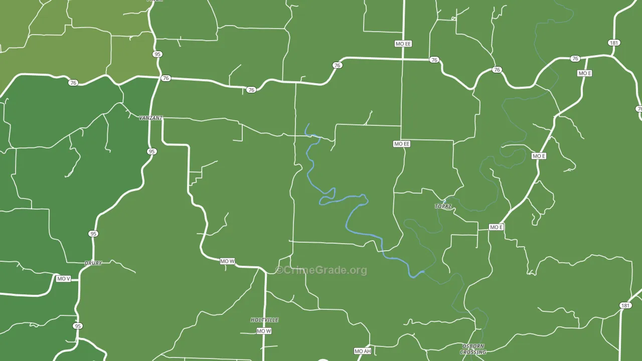 65768, MO Map of Vehicle Theft Rates