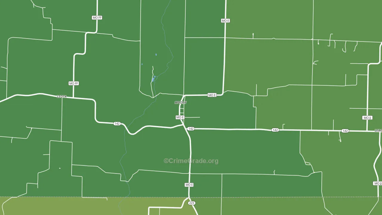 65777, MO Map of Vehicle Theft Rates