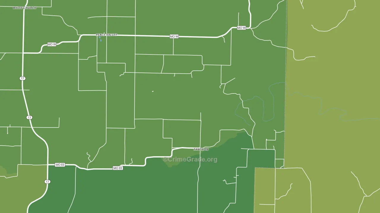 65788, MO Map of Vehicle Theft Rates