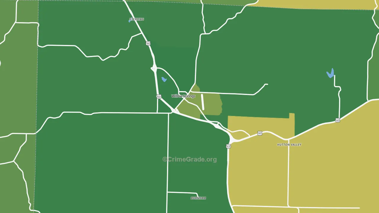 65793, MO Map of Vehicle Theft Rates