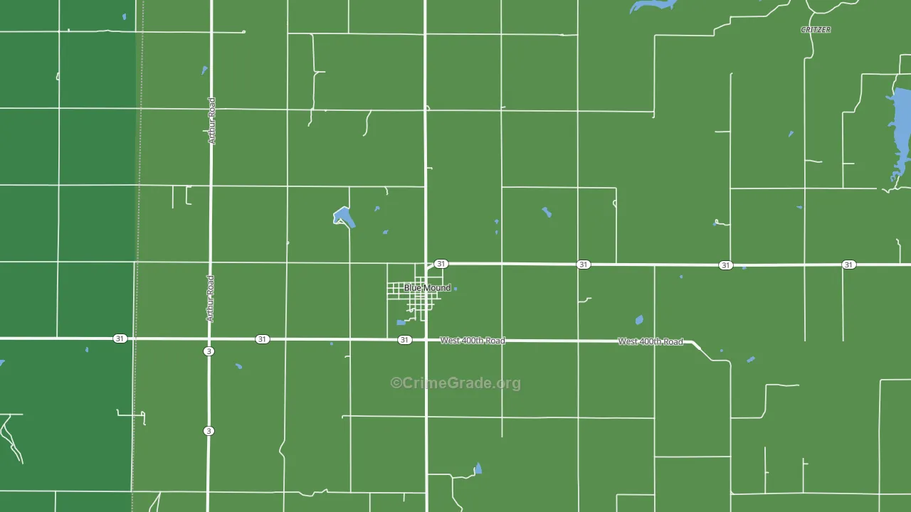 66010, KS Map of Vehicle Theft Rates
